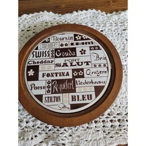 Saltera cheese Tile Wood Serving Tray Trivet
